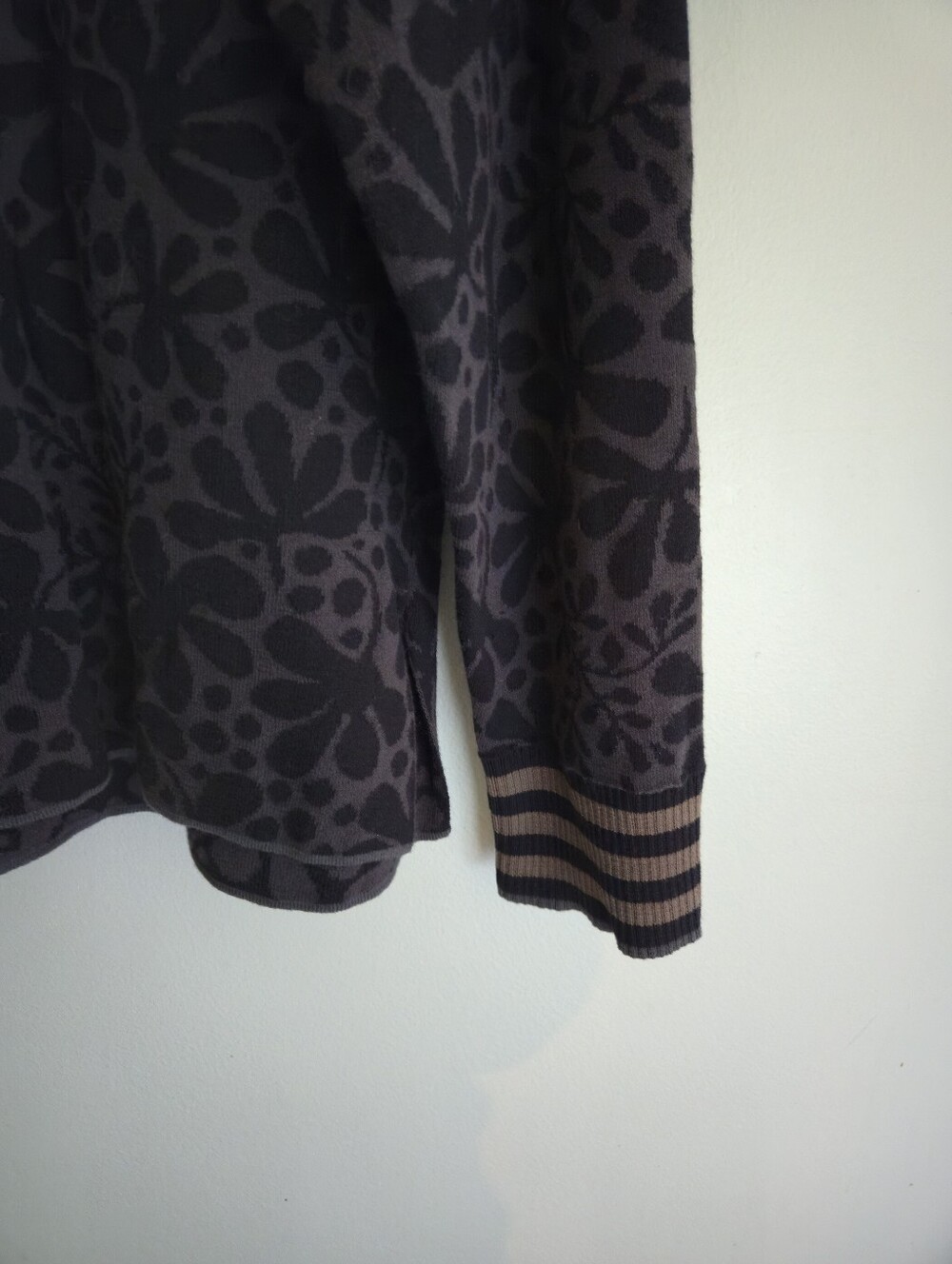 Gudrun Sjoden Organic Cotton Floral Cardigan L Artsy Scandinavian Lagenlook Boho - Picture 8 of 12